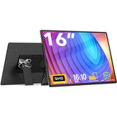 V2COM N3 Pro 16" IPS 2.5K QHD 350 nits Portable Laptop Screen Extender,360° Aadjustable Stand USB‑C & DP Support For Windows, macOS, Linux, Android, and Chrome OS w/ Speakers