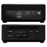 MSI Cubi N (2023) Mini PC Barebone 0.7L Intel 12Gen N200 4-Cores For Home & Business Support Matrix Display & Dual Lan