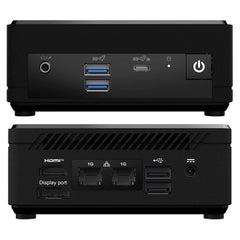 MSI Cubi N (2023) Mini PC Barebone 0.7L Intel 12Gen N200 4-Cores For Home & Business Support Matrix Display & Dual Lan