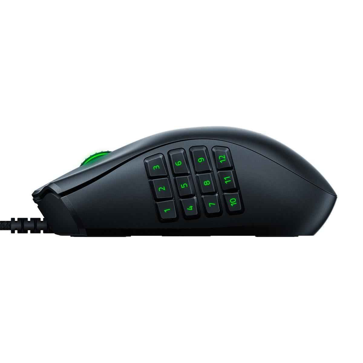 Razer Naga X Ergonomic Mmo Gaming Mouse With 16 Programmable Buttons (optical Mouse Switches, 5g Optical Sensor, Chroma Rgb, Speedflex Cable) Black
