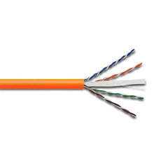 D-Link NCB - C6UORGR - 305 CAT6 UTP 23 AWG PVC Solid Cable - Orange with cables