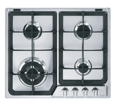 Elba Built in Gas Hob, 60Cm, 4Burners, Stainless Steel - EF65-445- XD
