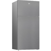 Beko Top Mount Refrigerator A+, 585Lit, Silver - DN168121XB