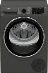 Beko Heat Pump Dryer A+++, 9KG, 15Programs, Manhattan Grey - B5T69254MG