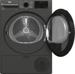 Beko Heat Pump Dryer A+++, 9KG, 15Programs, Manhattan Grey - B5T69254MG