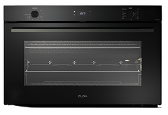 Elba Built in Gas Oven, 90Cm, 8Functions, 106Lit, Black - ELIO G90 BK