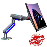 NB NORTH BAYOU G70 GAMING Monitor Stand ARM RGB DESK MOUNT - 22-inch up to 60-inch monitors