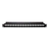 D-Link NPP-AL1BLK241 24 Port Unloaded Patch Panel for UTP Cat5e/Cat6 -1U