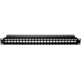D-Link NPP - AL2BLK241 24 Port Unloaded Patch Panel for Shielded CAT5E/CAT6 Keystone Jacks