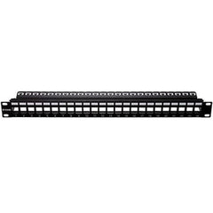 D-Link NPP-AL2BLK241 24 Port Unloaded Patch Panel for Shielded Cat5e/Cat6 Keystone Jacks