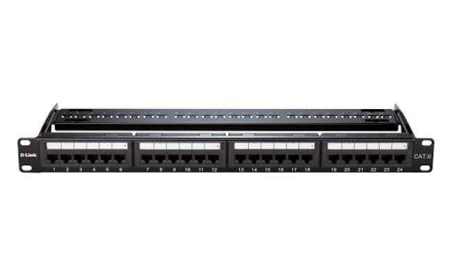 D Link Npp C61blk241 24 Port Cat6 Utp Loaded Patch Panel