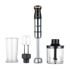 Tekmaz Set Hand Blender 4 in 1, 0.8Lit, 1000Watts, Stainless Steel - NAS-HB4000