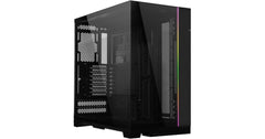 Lian Li O11 Dynamic EVO XL (Black) Full Tower 2 Sided Tempered Glass Gaming Case w/ Reversable Chassis Mode , Dual Chamber & Side ARGB Strip, Up To 7 Drives Capacity & 420mm Radiator Support