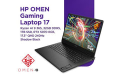 HP OMEN 17 (2025) 17-db1002ne AMD Ryzen AI 9 365 10-Cores Next-Level AI-Powered w/ Nvidia RTX 5070 8GB DDR7 & IPS 2.5K 240Hz Display - Shadow Black
