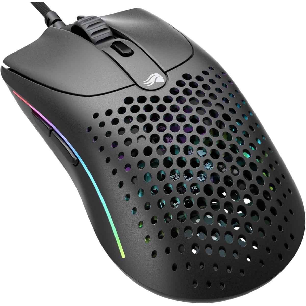 Glorious Model O 2 Wired 59g Ultralight Fps 26,000 Dpi Motion Sync 80m Click Rated Switches 6 Programmable Buttons Ambidextrous Rgb Matte Black