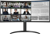 Lg 34wr55qk Ultrawide Curved Monitor 34 Inch Wqhd 2k 100hz Hdr10 Height Adjustable Stand