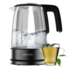 Cecotec Thermo Sense Electric Kettle, Glass Body, 1.7Lit, 2200Watts, Clear - 170