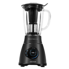 Cecotec American-style jug Blender, 2Lit, 2500Watts, Black Titanium - 4101