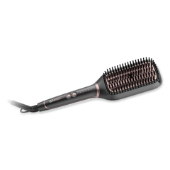 Cecotec Instant Care Square Brush, Hair straightening brush with adjustable temperature, 50Watts, Black - 1913