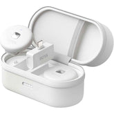 Boya Omic U Wireless Lavalier Microphone For Iphone Mfi Certified, Noise Cancelling Lapel Mic Wireless With Magnetic Clip Iphone Microphone For Video Recording Youtube Vlog Type C White