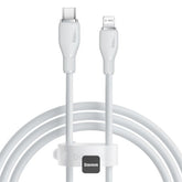 Baseus Pudding Series Fast Charging Cable Type-C to IP 20W 2m White & Grey