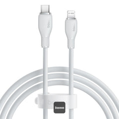 Baseus Pudding Series Fast Charging Cable Type-C to IP 20W 2m White & Grey