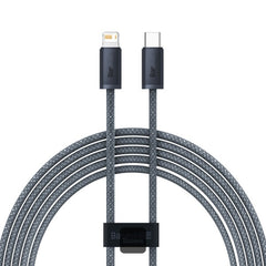 Baseus Pudding Series Fast Charging Cable Type-C to IP 20W 2m White & Grey
