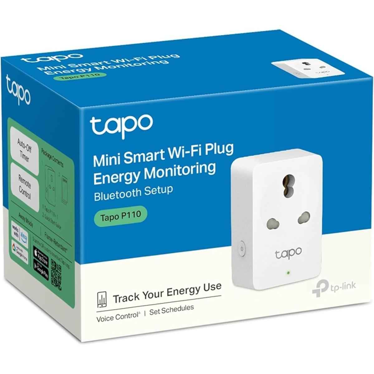 Tp Link Tapo P110 Smart Plug With Energy Monitoring, Works With Amazon Alexa (echo And Echo Dot) And Google Home, Wi Fi Smart Socket, Remote Control, Device Sharing, No Hub Required
