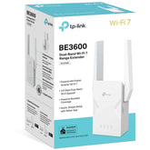 Tp Link Re225be Be3600 Dual Band Wi Fi 7 Range Extender Gigabit Ethernet Port Easymesh Works With All Wi Fi Generations & Devices