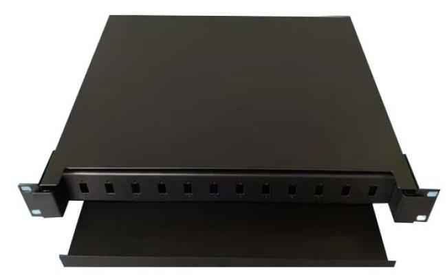 Unloaded 12 Port Fiber Optic Patch Panel Duplex