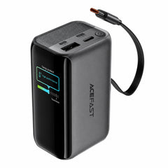 ACEFAST PB0902 10000mAh 45W PD Power Bank with Retractable USB-C Cable & TFT Display