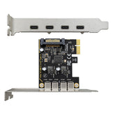 4 Port PCI Express Adapter Card USB 3.2 Type-C