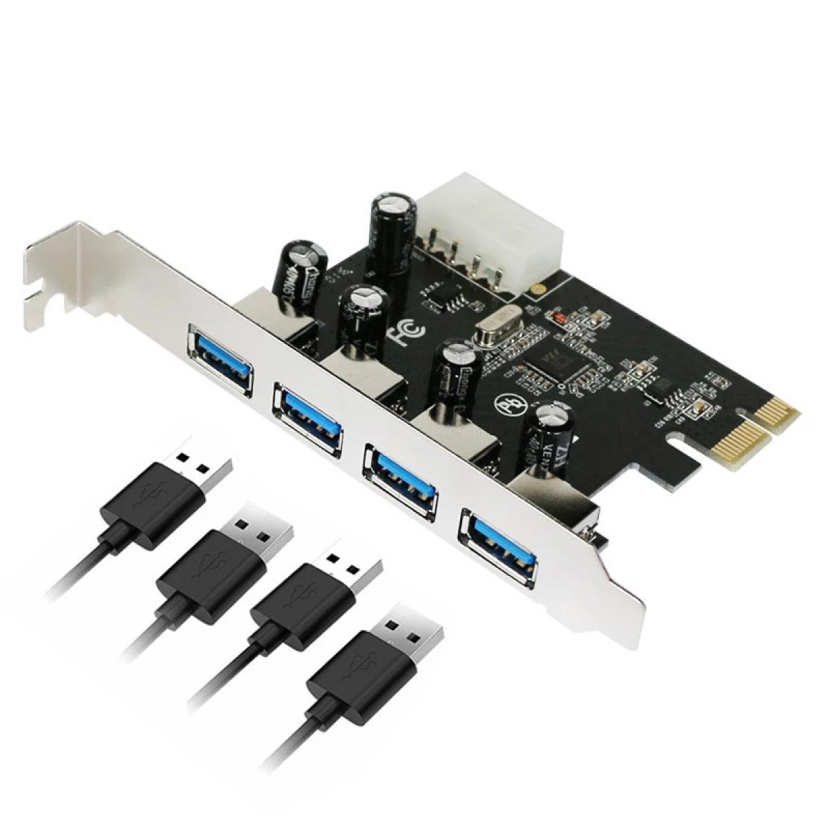 PCI USB 3.0 PCI-E Express Adapter Card-4Port