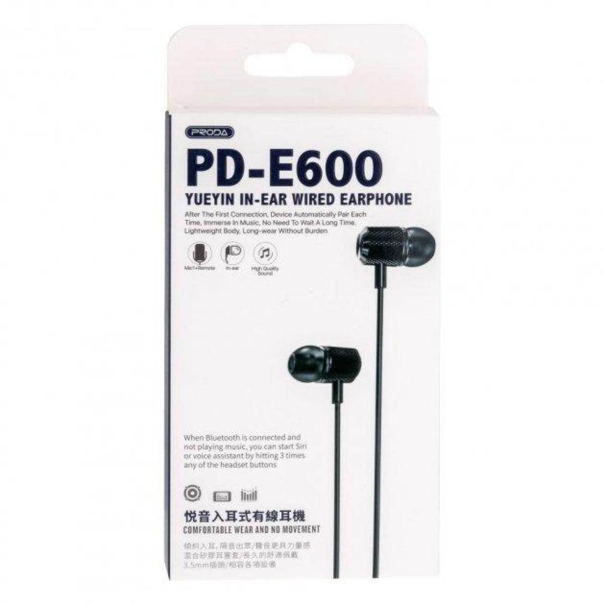 PRODA PD-E600 YUEYIN In-Ear Headphone