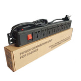 Universal 8-Port UK 16A PDU Power Distribution Unit For Cabinets