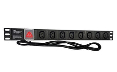 Universal 8 Port Eu 16a Pdu Loop Power Distribution Unit For Cabinets