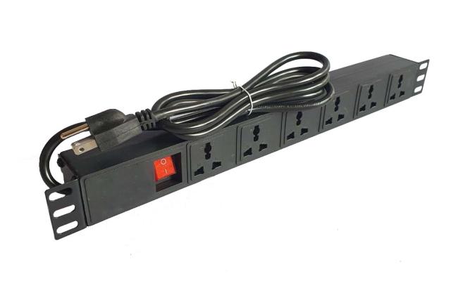 Universal 6 Port Pdu Power Distribution Unit for Cabinets, networking
