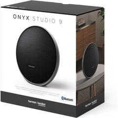 Harman Kardon Onyx Studio 9 Portable Speaker, 50W RMS Output Power, 1x 120mm Woofer, 3x 20mm Tweeter, Bluetooth 5.3 Connectivity, Type-C Port, Black