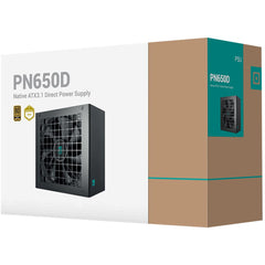 Deepcool Gamer Storm PN650D 650W 80+ Gold ATX 3.1 + PCI-E 5.1 Active PFC + Full Bridge SRC LLC + DC to DC, Hydro Bearing, 120mm Fan Size, Black