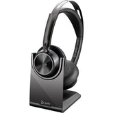 Poly Voyager Focus 2 Microsoft Teams Certified USB-C Headset with USB-C/A Adapter & Charging Stand - 9T9J6AA