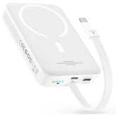 Baseus Magnetic Power Bank 30w 10000mah With Built In Usb C Cable Black