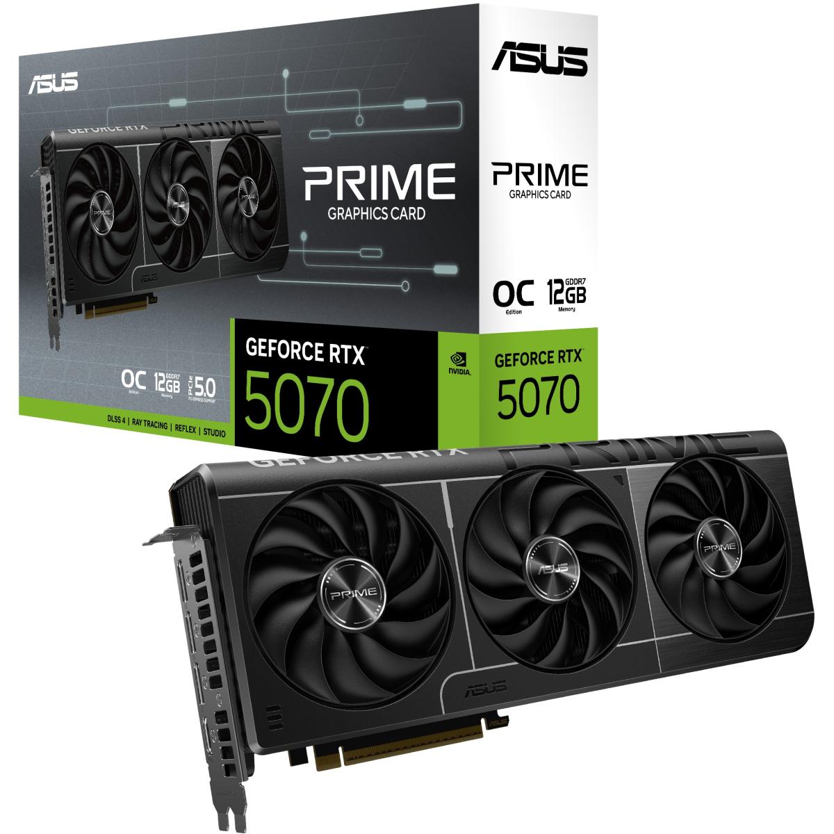 ASUS PRIME Gaming GeForce RTX 5070 OC Edition 12GB GDDR7- Graphics Card - PRIME-RTX5070-O12G -