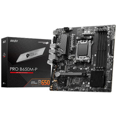 MSI PRO B650M-P AMD RYZEN 7000 Series AM5/DDR5/PCIe 4.0/2xM.2 - mATX Gaming MotherBoard | MSI PRO B650M-P | - CompuMe