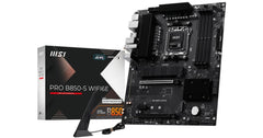 MSI PRO B850-S WIFI6E, AMD RYZEN 7000 8000 9000 Series AM5/DDR5/PCIe 5.0/2xM.2 - ATX Gaming MotherBoard