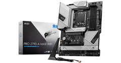 MSI PRO Z790-A MAX WIFI (Wi-Fi 7), Intel 14th 13th 12th Series, LGA 1700/DDR5/PCIe 5.0/4xM.2 - ATX Gaming MotherBoard