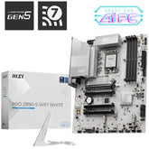 MSI PRO Z890-S WIFI WHITE (Wi-Fi 7), Intel Core Ultra (Series 2), LGA 1851/DDR5/PCIe 5.0/3xM.2 - ATX Gaming MotherBoard | PRO Z890-S WIFI WHITE |