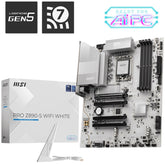 MSI PRO Z890-S WIFI WHITE (Wi-Fi 7), Intel Core Ultra (Series 2), LGA 1851/DDR5/PCIe 5.0/3xM.2 - ATX Gaming MotherBoard | PRO Z890-S WIFI WHITE | - CompuMe