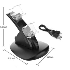 Dual USB Charging Stand Dock for PS4 Controllers Gamepad Slim & Pro