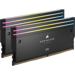 CORSAIR DOMINATOR TITANIUM RGB 48GB (2x24GB) DDR5 RAM 7200MT/s CL36 Memory Kit — Black