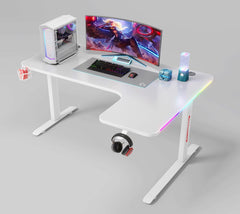 FEEX D2200 Gaming Desk - Black / 140x80cm / Right